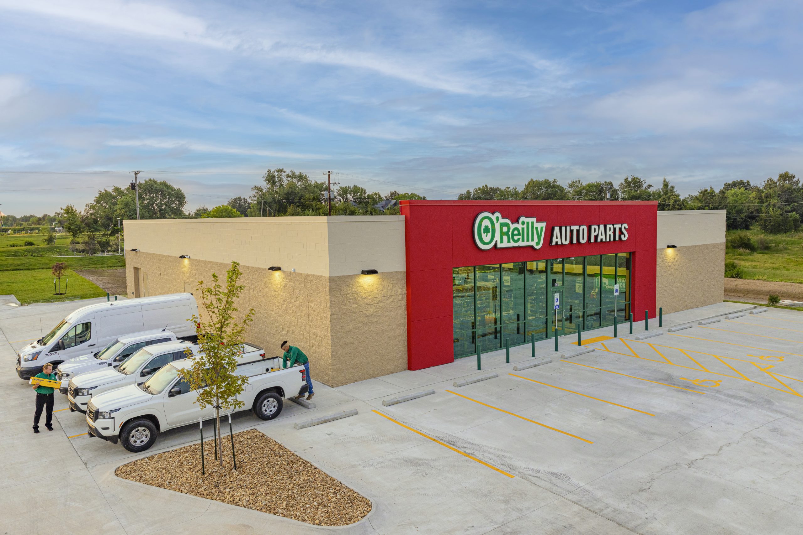 Store Photo An image of the exterior of an O'Reilly Auto Parts store.