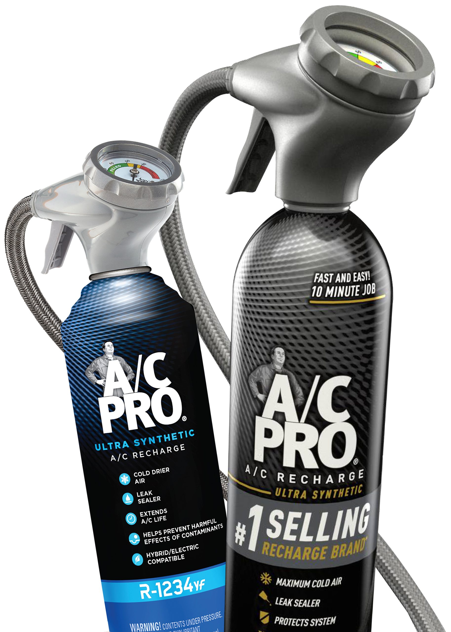 Two cans of A/C Pro.