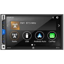 A picture of a screen that shows options for Android Auto and Apple Car Play.